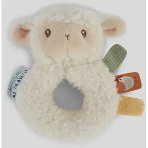 Hochet anneau souple mouton Little Farm pas cher