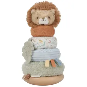 Lion à empiler doudou et bois Safari Friends