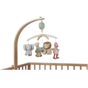 Mobile musical en bois Safari Friends
