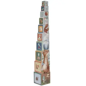 Comparateur de prix : Cubes à empiler en carton FSC MULTICOLORE Little Dutch