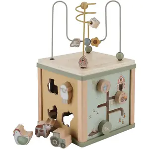 Comparateur de prix : Cube d'activités en bois Little Farm