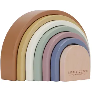 Baby to Love Arc-en-ciel à empiler Vintage MULTICOLORE Little Dutch