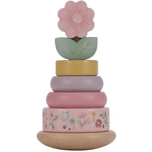 Comparateur de prix : Little Dutch Tour d'anneaux à empiler en bois FSC Fairy Garden