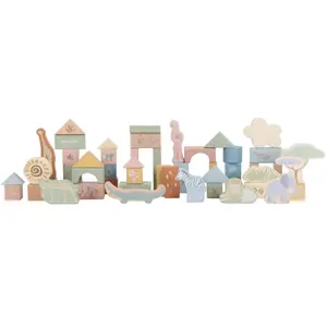 Blocs de construction en bois Safari Friends
