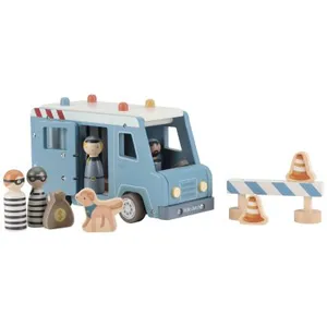 Fourgon de police en bois pas cher