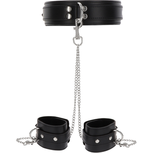 Comparateur de prix : Taboom Kit Collier BDSM Heavy D-Ring et Menottes Luxury Bondage