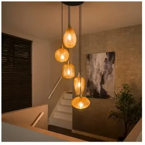 Ecolumeo Onooro Milan V-Shape Suspension E27 5 x 25 W Ø 40 cm, BE614-7079/39A,