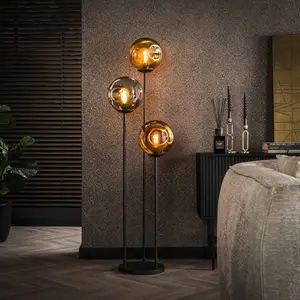 Ecolumeo Bologna Lampadaire E27 à 3 sources lumineuses étagées, BE614-...
