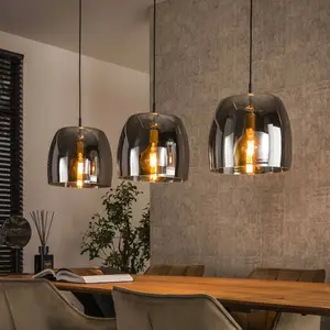 Ecolumeo Teramo Suspension à 3 sources lumineuses, E27, BE614-8018/39G... pas cher