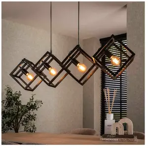Bianemo Breda Suspension à 4 sources lumineuses, E27, BE614-8057/76, pas cher