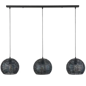 Ecolumeo Amsterdam halfround Suspension E27 à 3 sources lumineuses, BE... pas cher