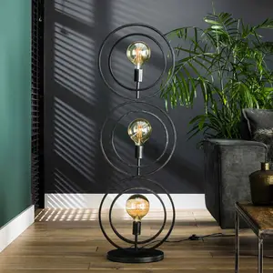 Ecolumeo Chicago Lampadaire E27 à 3 sources lumineuses, BE614-8322/76,