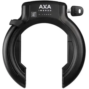 Comparateur de prix : Antivol vélo fer à cheval AXA Imenso X large à clé à9mm noir