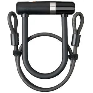 Axa bracket lock newton mini + cable 100 8 - noir pas cher