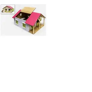 Kids Globe Écuries de ferme avec 2 compartiments et 1 atelier 1:24 pas cher