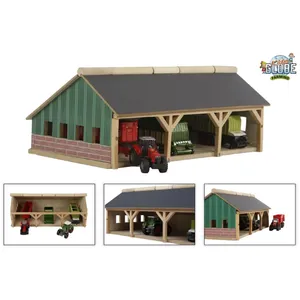 Kids Globe Agricultural Shed 3-compartment Small, 1:87