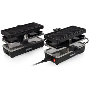 Tristar Gril à raclette 4 personnes RA-2742 800 W 23,8x10,4 cm Noir TUVendu parrue-du-commerce