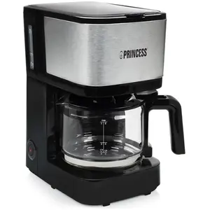 Comparateur de prix : Princess Machine à café à filtre Compact 8 600 W 0,75L Noir et argenté TU