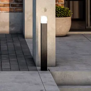 Comparateur de prix : Smartwares Borne lumineuse LED OOL-50018, aluminium, hauteur 80 cm