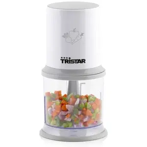 Comparateur de prix : Tristar BL-4020 Mini hachoir, Hache et réduit en purée, Blanc, Bol 0,5 L - 200 W
