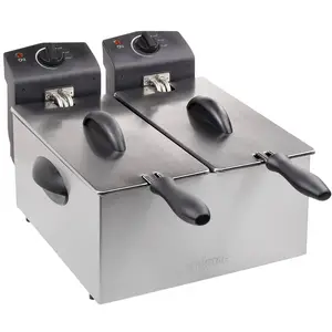 Comparateur de prix : Tristar - FR-6937 Double friteuse zone froide 6 l 2x 1800 w argent (mat)