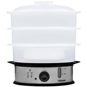 Comparateur de prix : Cuiseur vapeur Tristar VS-3914 VS-3914 acier inoxydable, noir 1 pc(s)