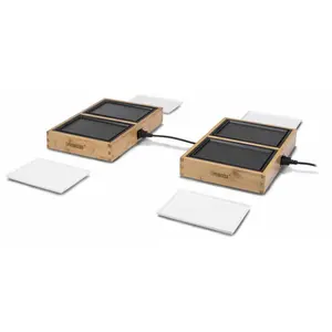 Princess Gril de table Chef Dinner4All Pure 840 W Métal et bambou
