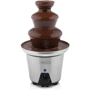 Fontaine à chocolat Princess XL 292998 - Argenté - 90 W - 3 étages - 0,7 L pas cher