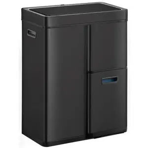 Poubelle à Capteur - Tri Sélectif 30+15+15 L Noir - EkoVendu parkaufland