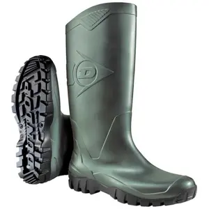 Dunlop - K680011 Bottes imperméables danoises en pvc hauteur genou vert 43 pas cher