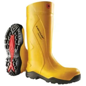 Dunlop - Botte de sécurité Purofort+,S5 , Taille 36, jaune pas cher