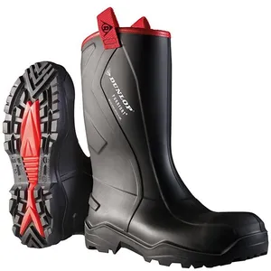 Merkloos / Sans marque Botte de sécurité Dunlop Purofort+ Rugged,Taille 39, noir pas cher