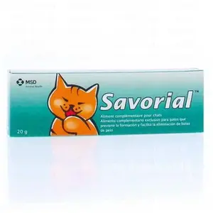Comparateur de prix : MSD Santé Animale SAVORIAL Complément alimentaire anti boules de poils pour chat - 20 g