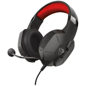 Comparateur de prix : Trust GXT 323 Carus Casque Avec fil Arceau Jouer Noir, Rouge