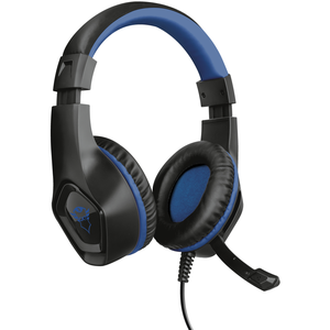 Trust GXT 404B Rana Casque Avec fil Arceau Jouer Noir, Bleu
