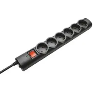 Comparateur de prix : Multiprise Trust 21059 6 prises de protection contre les surtensions Noir