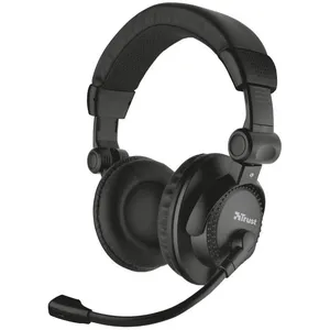 Trust Como Casque Avec fil Arceau Appels/Musique Noir pas cher