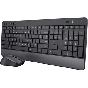Trust Trezo (DE, Sans fil), Clavier, Noir pas cher