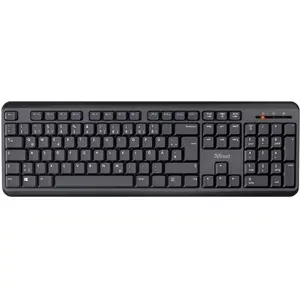 Clavier sans fil Trust TK-350 Silent Wireless Keyboard QWERTZ noir