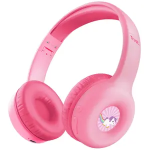 Comparateur de prix : Casque Bluetooth Trust Nouna pour enfants, Rose