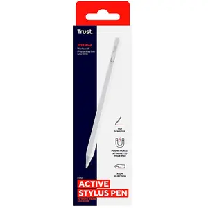Stylet Trust Kyna Précision Pointe Fine Rechargeable iPad Blanc pas cher