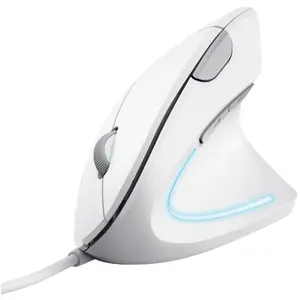Comparateur de prix : Trust VERTO ERGO Souris filaire optique blanc 6 Boutons 1600 dpi ergonomique