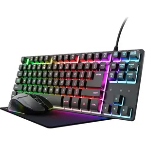 Trust GXT 794 Clavier Souris inclus Gaming USB Français Noir (25393) pas cher