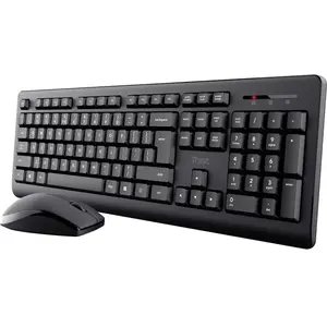 Trust Primo Clavier sans fil et souris allemand QWERTZ Noir pas cher