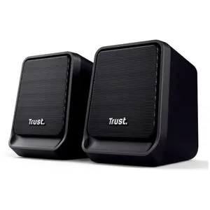 Haut-parleurs Trust Milo 2.0 filaires 12 W USB pour PC portable noir pas cher