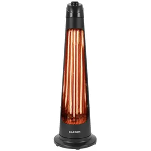 Comparateur de prix : Eurom chauffage de terrasse q tower 1200 15m2 1200watt noir