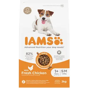 Comparateur de prix : IAMS Advanced Nutrition Adult Small & Medium poulet pour chien - 3 kg