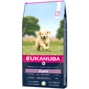 EUKANUBA Croquettes a lagneau et riz - Toutes races - 12kg - Pour chiot pas cher