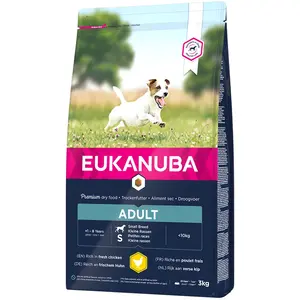 3kg Eukanuba Adult Small Breed poulet - Croquettes pour chien pas cher