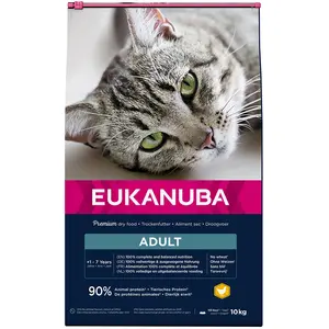 Comparateur de prix : Eukanuba Croquettes au poulet et foie Top Condition 1+ - Toutes races - 10kg - Pour chat adulte
